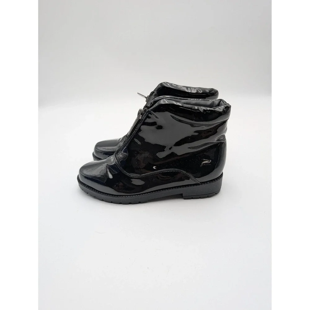 Tudor Court Snow Boots Womens Size 6‎ Black Faux Fur Lined Ankle Winter Shoes